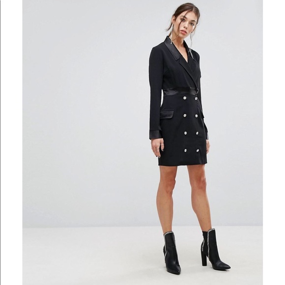 tuxedo dress pretty little thing